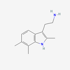 2-(2,6,7-trimethyl-1H-indol-3-yl)ethanamine