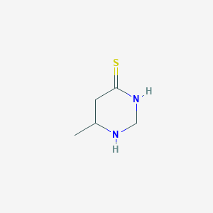 molecular formula C5H10N2S B15133466 6-Methyl-1,3-diazinane-4-thione 