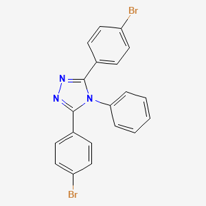 molecular formula C20H13Br2N3 B1513347 3,5-双(4-溴苯基)-4-苯基-4H-1,2,4-三唑 CAS No. 208124-25-8