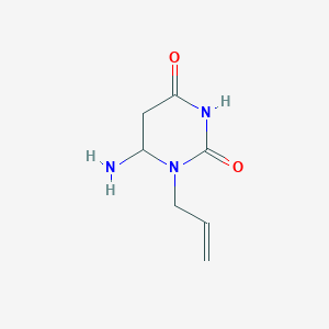 molecular formula C7H11N3O2 B15133537 6-Amino-1-prop-2-enyl-1,3-diazinane-2,4-dione 