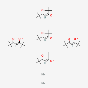 Niobium;(Z)-2,2,6,6-tetramethyl-5-oxohept-3-en-3-olate;(E)-2,2,6,6-tetramethyl-5-oxohept-3-en-3-olate