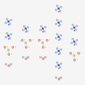 molecular formula B4H52N11O16- B15133547 Undecaazanium;tetraborate;tetrahydrate 