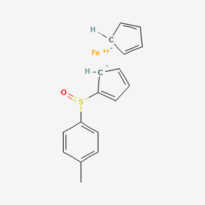 molecular formula C17H16FeOS B15133560 Ferrocene, [(R)-(4-methylphenyl)sulfinyl]- 