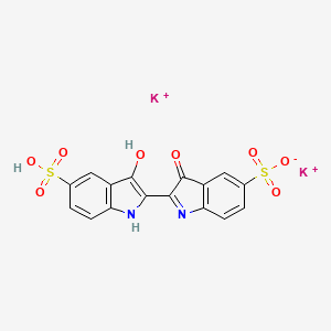 dipotassium;2-(3-hydroxy-5-sulfo-1H-indol-2-yl)-3-oxoindole-5-sulfonate