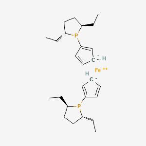 Ferrocene, 1,1'-bis[(2R,5R)-2,5-diethyl-1-phospholanyl]-