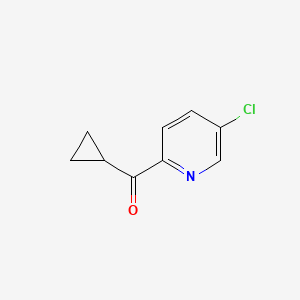 molecular formula C9H8ClNO B1513361 (5-Chloropyridin-2-yl)(cyclopropyl)methanone 