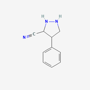 4-Phenylpyrazolidine-3-carbonitrile