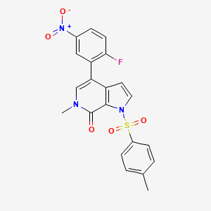 4-(2-fluoro-5-nitrophenyl)-6-methyl-1-tosyl-1H-pyrrolo[2,3-c]pyridin-7(6H)-one