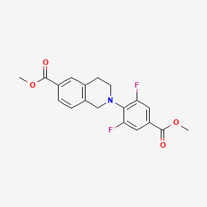 methyl 2-(2,6-difluoro-4-methoxycarbonylphenyl)-3,4-dihydro-1H-isoquinoline-6-carboxylate