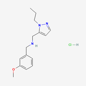 1-(3-methoxyphenyl)-N-[(1-propyl-1H-pyrazol-5-yl)methyl]methanamine