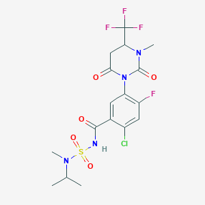 molecular formula C17H19ClF4N4O5S B15133648 Saflufenacil-M800H08 