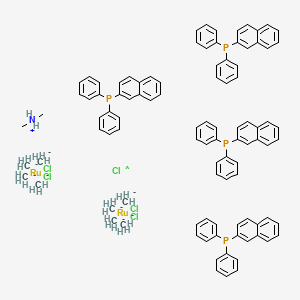 molecular formula C98H100Cl5NP4Ru2-7 B15133677 CID 137891057 