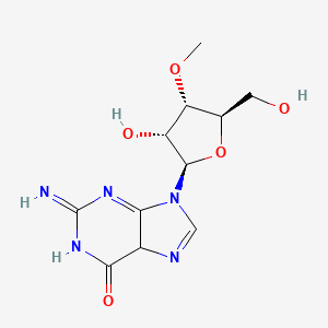 molecular formula C11H15N5O5 B15133714 9-[(2R,3R,4S,5R)-3-hydroxy-5-(hydroxymethyl)-4-methoxyoxolan-2-yl]-2-imino-5H-purin-6-one 