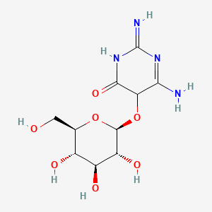 6-amino-2-imino-5-[(2S,3R,4S,5S,6R)-3,4,5-trihydroxy-6-(hydroxymethyl)oxan-2-yl]oxy-5H-pyrimidin-4-one