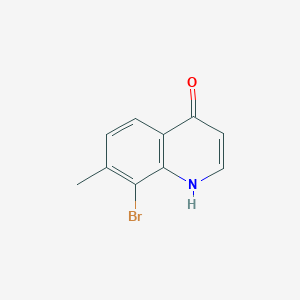molecular formula C10H8BrNO B1513375 8-Bromo-7-methylquinolin-4-ol 