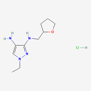 1-ethyl-N~3~-(tetrahydrofuran-2-ylmethyl)-1H-pyrazole-3,4-diamine