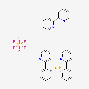 molecular formula C32H24F6IrN4P B15133776 (2,2'-Bipyridine)bis[2-pyridinyl-kN)phenyl-kC]iridium(III) hexafluorophosphate 