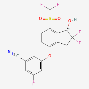 molecular formula C17H9F5NO4S B15133783 CID 156588551 