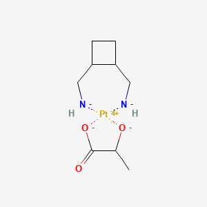 [2-(Azanidylmethyl)cyclobutyl]methylazanide;2-oxidopropanoate;platinum(4+)