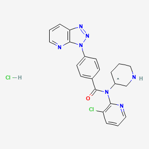 molecular formula C22H20Cl2N7O B15133832 CID 156588659 