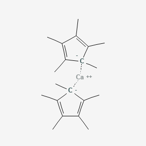 molecular formula C20H30Ca B15133866 Bis(pentamethylcyclopentadienyl)calcium 