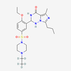 2-[2-ethoxy-5-[4-(1,1,2,2,2-pentadeuterioethyl)piperazin-1-yl]sulfonylphenyl]-5-methyl-7-propyl-2,3-dihydro-1H-imidazo[5,1-f][1,2,4]triazin-4-one