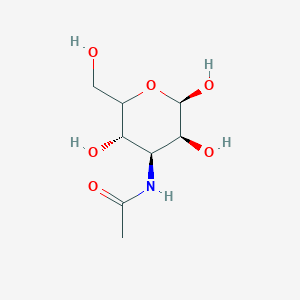 molecular formula C8H15NO6 B15133928 Glucopyranose, 3-acetamido-3-deoxy-, D-(8CI) 