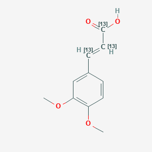 3,4-Dimethoxy[7,8,9,-13C3]-cinnamic Acid