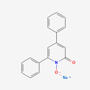 molecular formula C17H12NNaO2 B15133956 Sodium 1-oxido-4,6-diphenyl-2-pyridone 