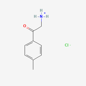 molecular formula C9H12ClNO B15133964 2-(4-Methylphenyl)-2-oxoethan-1-aminium chloride 