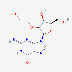 9-[(2R,3R,4R,5R)-4-hydroxy-5-(hydroxymethyl)-3-(2-methoxyethoxy)oxolan-2-yl]-2-imino-5H-purin-6-one