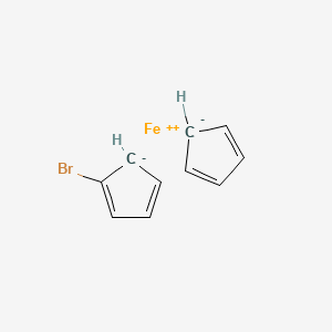 molecular formula C10H9BrFe B15133986 Ferrocene, bromo- 