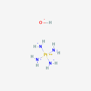 molecular formula H9N4OPt-3 B15133989 azanide;platinum(2+);hydroxide 