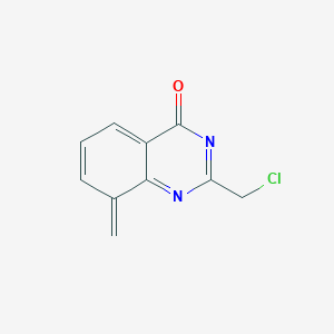 molecular formula C10H7ClN2O B15134056 2-(Chloromethyl)-8-methylidenequinazolin-4-one 