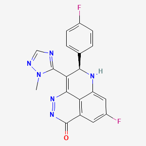 (11R)-7-fluoro-11-(4-fluorophenyl)-12-(2-methyl-1,2,4-triazol-3-yl)-2,3,10-triazatricyclo[7.3.1.05,13]trideca-1(12),2,5(13),6,8-pentaen-4-one