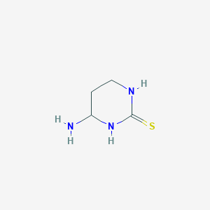 molecular formula C4H9N3S B15134082 4-Aminotetrahydropyrimidine-2(1h)-thione 