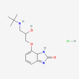 7-[3-(tert-butylamino)-2-hydroxypropoxy]-1,7a-dihydrobenzimidazol-2-one;hydrochloride