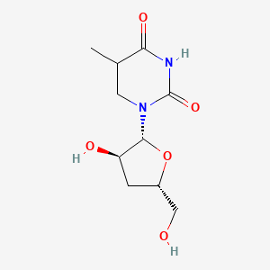 molecular formula C10H16N2O5 B15134142 1-[(2R,3R,5S)-3-hydroxy-5-(hydroxymethyl)oxolan-2-yl]-5-methyl-1,3-diazinane-2,4-dione 