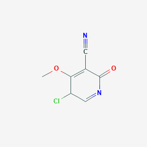 molecular formula C7H5ClN2O2 B15134165 3-chloro-4-methoxy-6-oxo-3H-pyridine-5-carbonitrile 