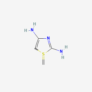 molecular formula C4H7N3S B15134184 Methanediamine,N,N'-bis(1,3,4-thiadiazol-2-yl)-(9CI) 