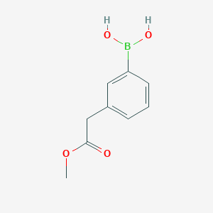 molecular formula C9H11BO4 B151342 3-(2-甲氧基-2-氧乙基)苯硼酸 CAS No. 643094-11-5