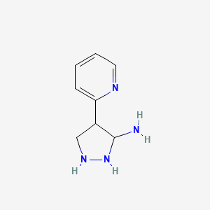 4-Pyridin-2-ylpyrazolidin-3-amine