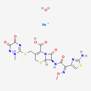 molecular formula C18H19N8NaO8S3+ B15134226 CID 156592258 