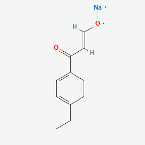 molecular formula C11H11NaO2 B15134233 Sodium 3-(4-ethylphenyl)-3-oxoprop-1-en-1-olate 