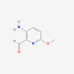molecular formula C7H8N2O2 B1513425 3-Amino-6-methoxypicolinaldehyde CAS No. 1289160-26-4