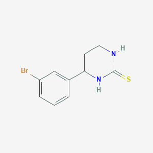 molecular formula C10H11BrN2S B15134273 4-(3-Bromophenyl)-1,3-diazinane-2-thione 