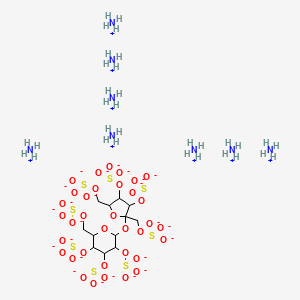 ,3,4,6-Tetra-O-sulfo-beta-D-fructofuranosyl alpha-D-Glucopyranoside Tetrakis(hydrogen sulfate) Octaammonium salt