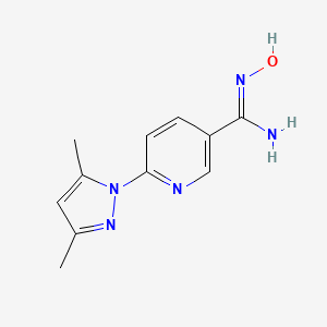 6-(3,5-Dimethyl-1H-pyrazol-1-yl)-N-hydroxy-3-pyridinecarboximidamide