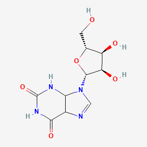 9-[(2R,3R,4S,5R)-3,4-dihydroxy-5-(hydroxymethyl)oxolan-2-yl]-4,5-dihydro-3H-purine-2,6-dione