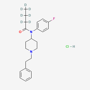 molecular formula C23H30ClFN2O B15134316 N-(4-fluorophenyl)-N-(1-phenethylpiperidin-4-yl)butanamide-d7,monohydrochloride 